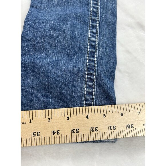 Miss Me Standard Skinny Jeans Woman's Sz 26 Embellished Pockets Blue Denim JW514 - Picture 6 of 12